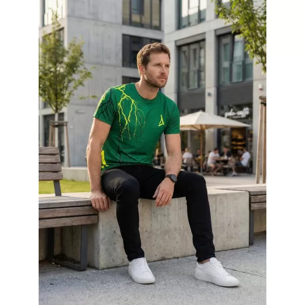  Premium-T-Shirt für Herren ALTISPORT VOJ/ALM004TR01 FLASCHENGRÜN 