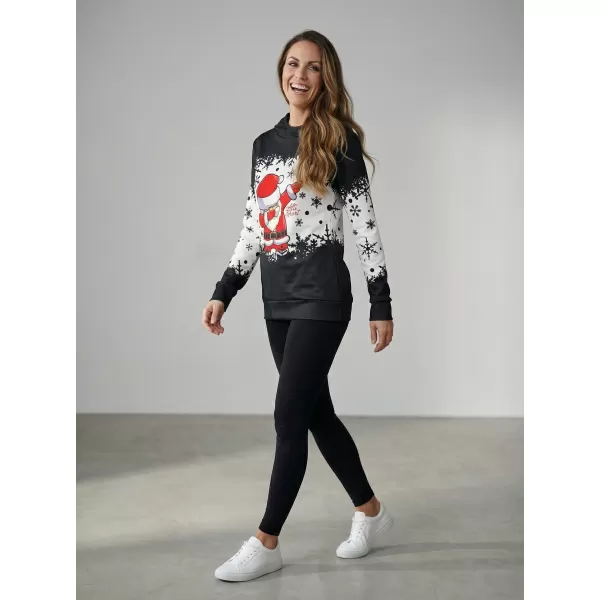  Premium-Sweatshirt für Damen ALTISPORT VOJ/ALWVN2MI01 SCHWARZ 