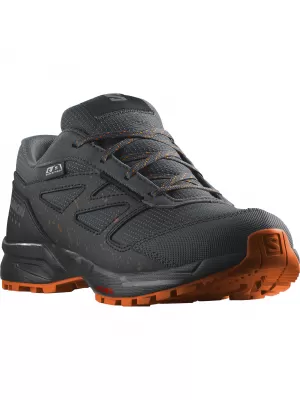 Kinderschuhe SALOMON OUTWAY CSWP JUNIOR L47282800 EBENHOLZ/SCHWARZ/SCHOCKIERENDES ORANGE