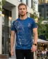Premium-T-Shirt für Herren ALTISPORT VOJ/ALM004TR01 MARINE/BRAUN