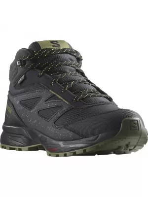 Kinderschuhe SALOMON OUTWAY MID CSWP JUNIOR L47283500 PHANTOM/SCHWARZ/SICHERHEITSGELB