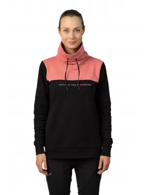 Damen-Sweatshirt HANNAH SIBELE ANTHRAZIT/VERBLASSTES ROSA