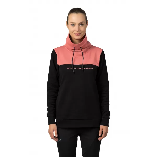  Damen-Sweatshirt HANNAH SIBELE ANTHRAZIT/VERBLASSTES ROSA 