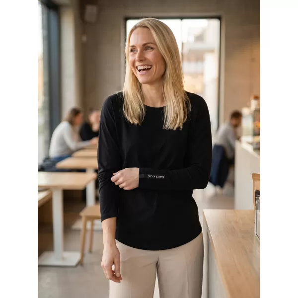  Damen-T-Shirt mit langen Ärmeln SAM 73 PATTY WT 895 SCHWARZ 