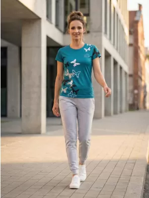 Hochwertiges Funktions-T-Shirt für Damen ALTISPORT VOJ/ALW002TR01 KEROSIN/WEIß