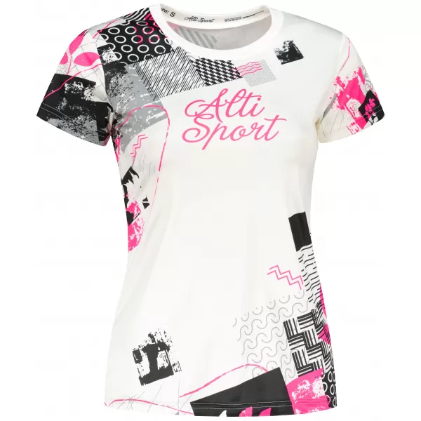  Hochwertiges Funktions-T-Shirt für Damen ALTISPORT VOJ/ALW009TR01 WEIß 