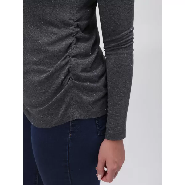  Damen-T-Shirt LOAP BAXANA CLW23146 SCHWARZ 