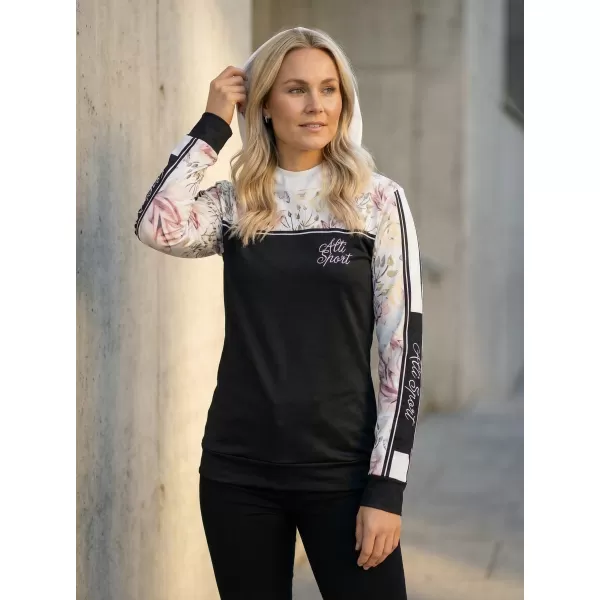  Premium-Sweatshirt für Damen ALTISPORT VOJ/ALW008MI01 SCHWARZ 