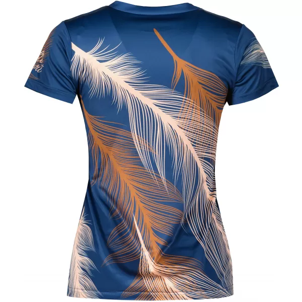  Hochwertiges Funktions-T-Shirt für Damen ALTISPORT VOJ/ALW001TR01 MARINE/BRAUN 