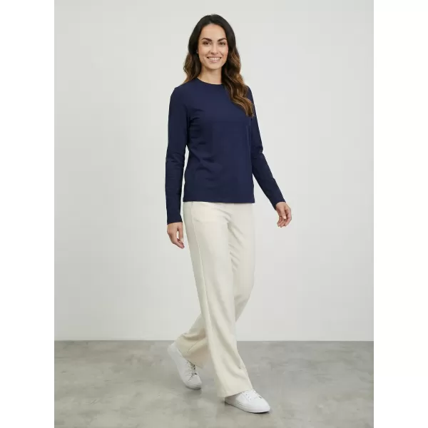  Damen-T-Shirt mit langen Ärmeln SAM 73 ZIRA WT 894 DUNKELBLAU 