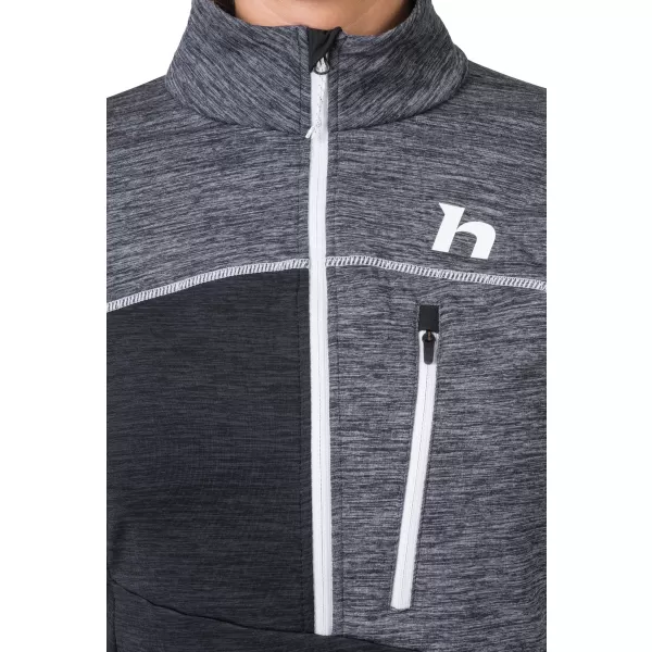  Damen-Sweatshirt HANNAH MEDA HZ HELLGRAU MEL (WEIß) 