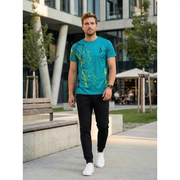  Premium-T-Shirt für Herren ALTISPORT VOJ/ALM004TR01 KEROSIN/GELB 