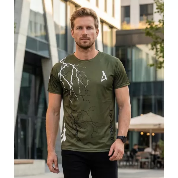  Premium-T-Shirt für Herren ALTISPORT VOJ/ALM004TR01 OLIVE 