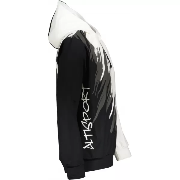  Hochwertiges Funktions-Sweatshirt für Herren ALTISPORT VOJ/ALM006MI01 SCHWARZ UND WEIß 