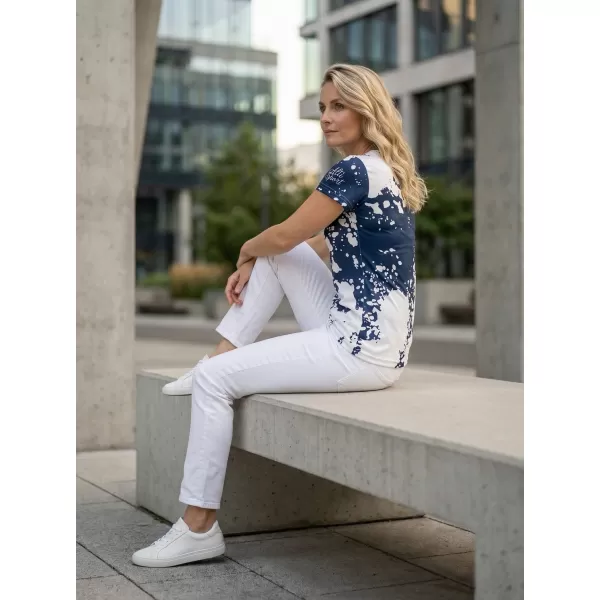  Hochwertiges Funktions-T-Shirt für Damen ALTISPORT VOJ/ALW012TR01 WEIß BLAU 