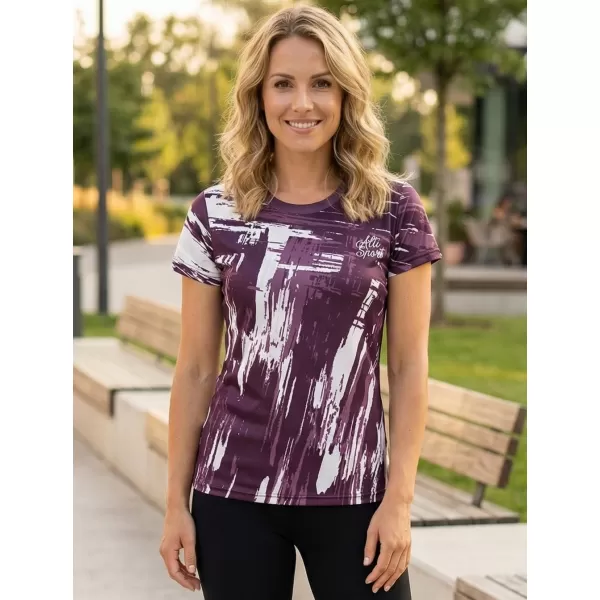  Hochwertiges Funktions-T-Shirt für Damen ALTISPORT VOJ/ALW010TR01 LILA/WEIß 