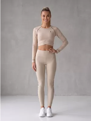 Lange Premium-Leggings für Damen ALTISPORT VOJ/ALW021LEG01 BRAUN