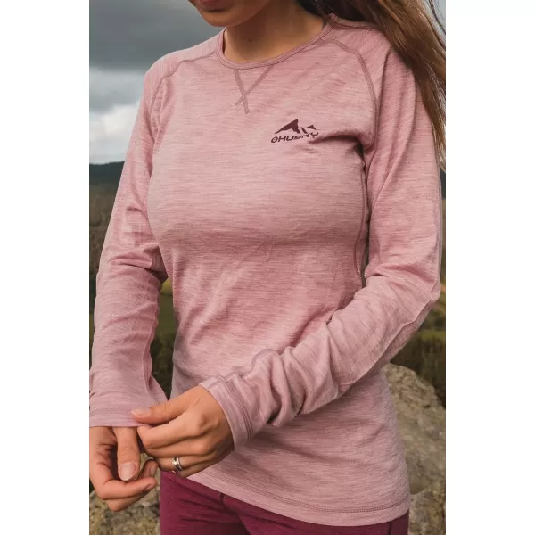  Thermo-T-Shirt für Damen HUSKY MEROW L VERBLASSTES ROSA 