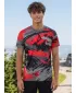 Hochwertiges Funktions-T-Shirt für Herren ALTISPORT VOJ/ALM014TR01 SCHWARZ UND ROT