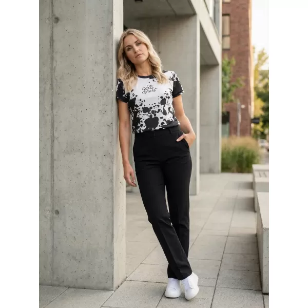  Hochwertiges Funktions-T-Shirt für Damen ALTISPORT VOJ/ALW012TR01 SCHWARZ-WEISS 