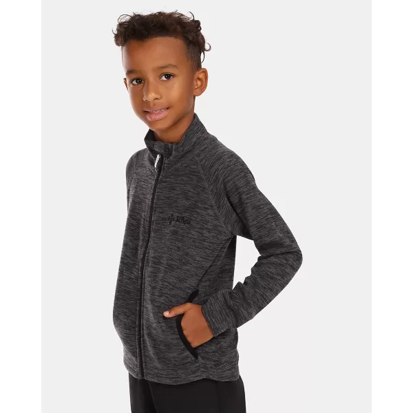  Fleece-Sweatshirt für Kinder KILPI ALACANT-J UJ0203KI DUNKELGRAU 