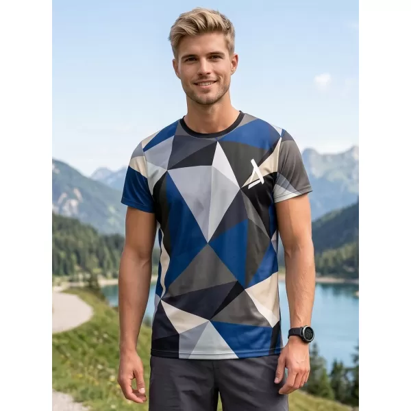  Herren Funktions-T-Shirt Premium Plus ALTISPORT VOJ/ALM007TR02 MARINEBLAU/BRAUN 