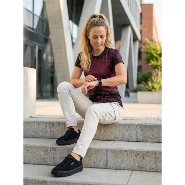  Hochwertiges Funktions-T-Shirt für Damen ALTISPORT VOJ/ALW012TR01 LILA/SCHWARZ 
