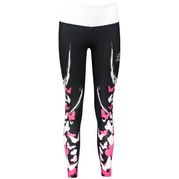  Lange Premium-Leggings für Damen ALTISPORT VOJ/ALW022LEG01 SCHWARZ ROSA 