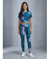 Lange Premium-Leggings für Damen ALTISPORT VOJ/ALW001LEG01 PETROL/HELLROSA