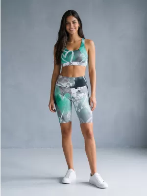 Premium-Sport-BH für Damen ALTISPORT VOJ/ALW017POD01 TÜRKIS