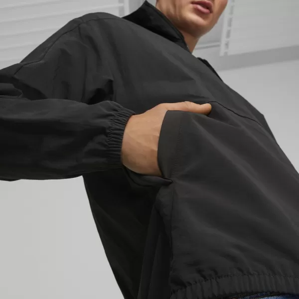  Windjacke für Herren PUMA HOODED WINDBREAKER 675387-01 SCHWARZ 