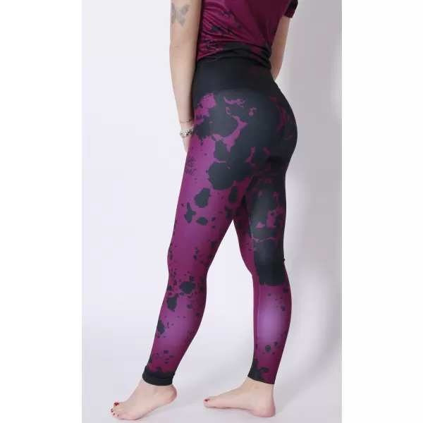  Lange Premium-Leggings für Damen ALTISPORT VOJ/ALW012LEG01 LILA/SCHWARZ 