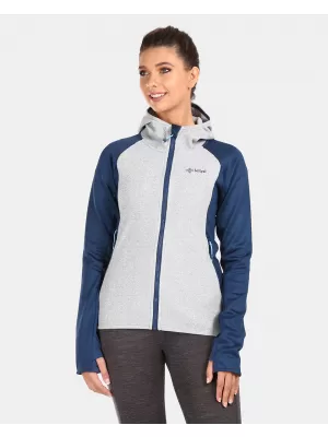 Warmes Damen-Sweatshirt KILPI VERSAM-W UL0205KI DUNKELBLAU