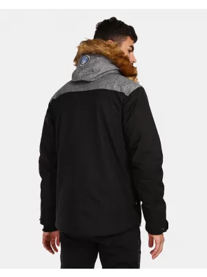 Herren-Winterjacke KILPI ALPHA-M UM0127KI SCHWARZ