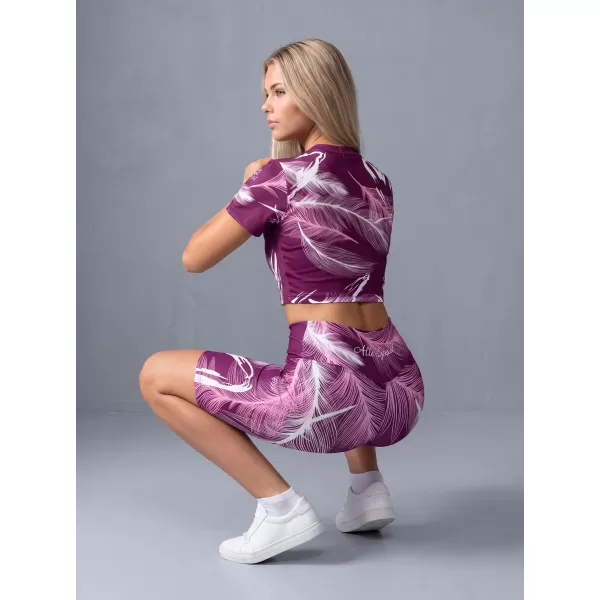  Damen-Leggings oberhalb des Knies Premium ALTISPORT VOJ/ALW001LEG02 FUCHSIE 