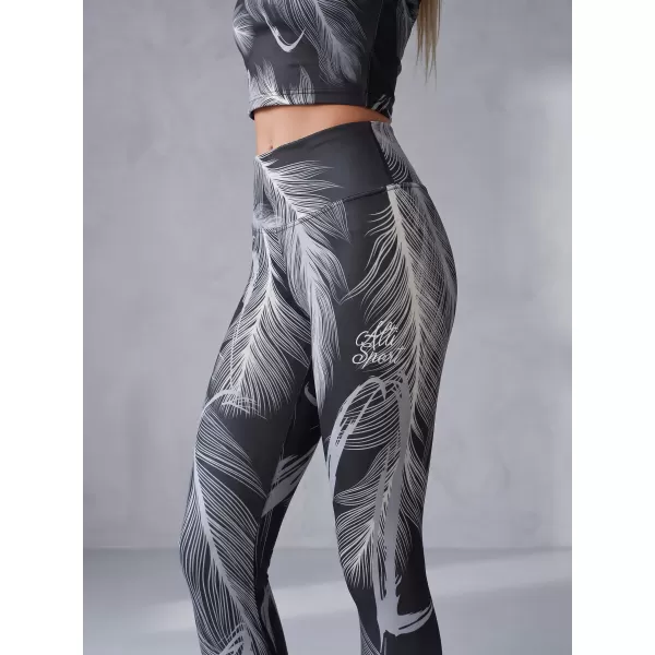 Lange Premium-Leggings für Damen ALTISPORT VOJ/ALW001LEG01 SCHWARZGRAU 