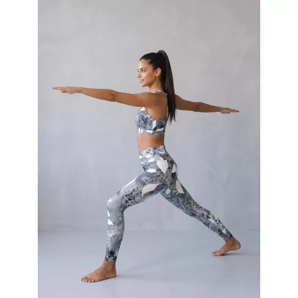  Lange Premium-Leggings für Damen ALTISPORT VOJ/ALW020LEG01 SCHWARZ UND WEIß 