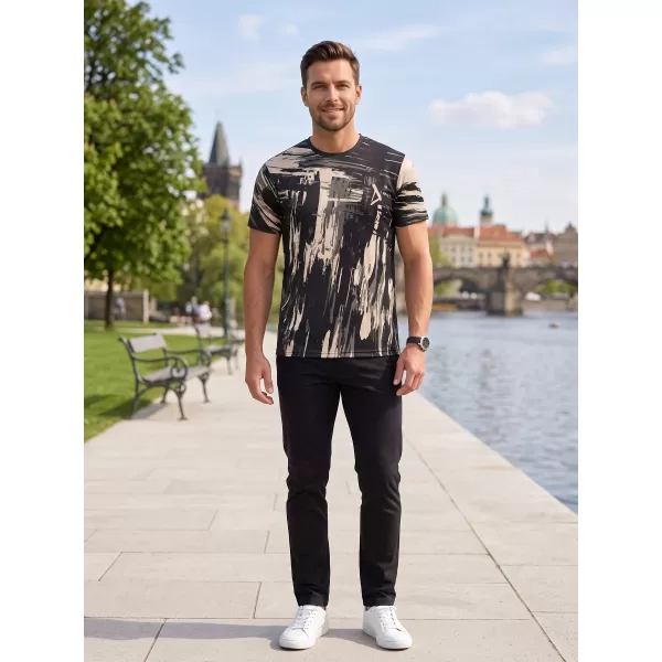  Hochwertiges Funktions-T-Shirt für Herren ALTISPORT VOJ/ALM010TR01 SCHWARZ BRAUN 