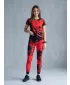 Lange Premium-Leggings für Damen ALTISPORT VOJ/ALW012LEG01 SCHWARZ ROT