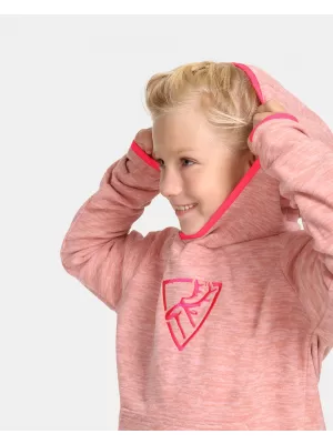 Fleece-Sweatshirt für Mädchen KILPI FLOND-JG UJ0253KI HELLROSA