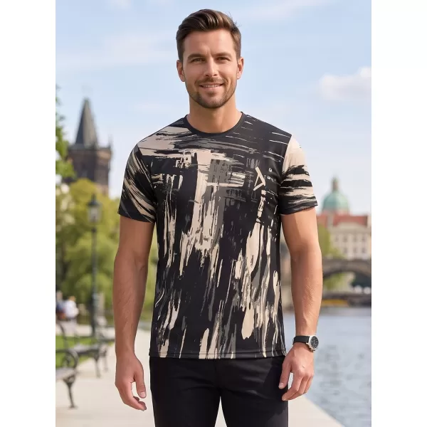  Hochwertiges Funktions-T-Shirt für Herren ALTISPORT VOJ/ALM010TR01 SCHWARZ BRAUN 