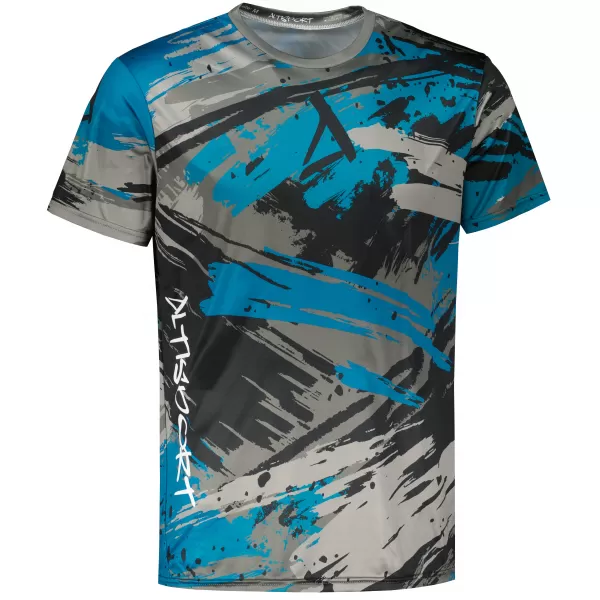 Hochwertiges Funktions-T-Shirt für Herren ALTISPORT VOJ/ALM014TR01 SCHWARZ/KEROSIN 