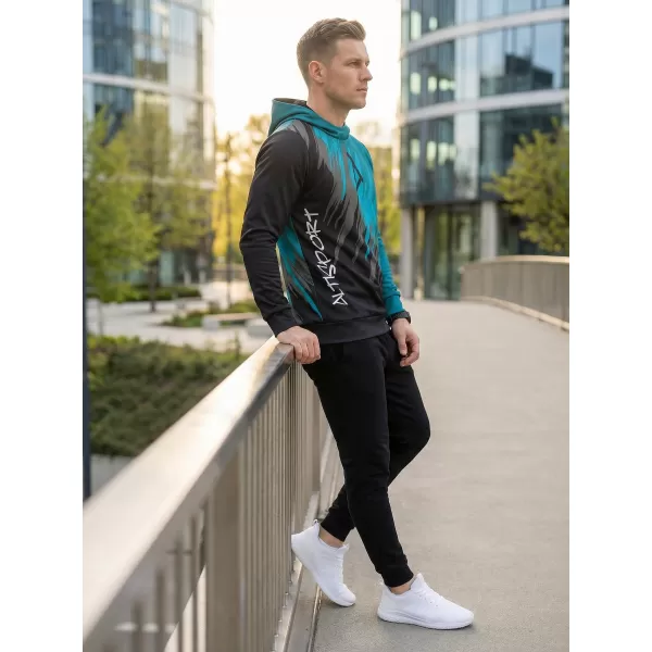  Hochwertiges Funktions-Sweatshirt für Herren ALTISPORT VOJ/ALM006MI01 SCHWARZ/KEROSIN 
