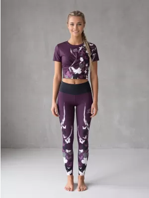 Lange Premium-Leggings für Damen ALTISPORT VOJ/ALW022LEG01 LILA