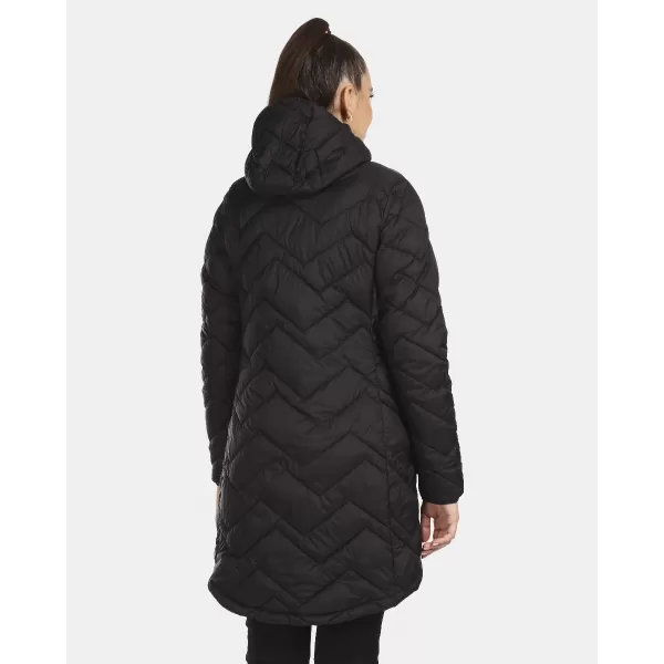  Isolierter Damenmantel KILPI LEILA-W UL0130KI SCHWARZ 