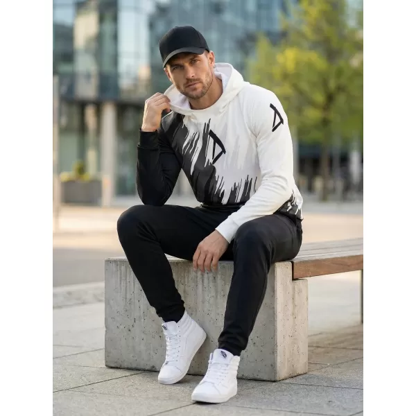  Hochwertiges Funktions-Sweatshirt für Herren ALTISPORT VOJ/ALM006MI01 SCHWARZ UND WEIß 
