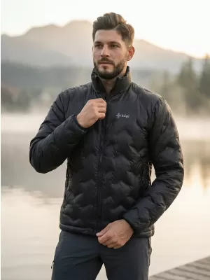 Isolierte Herrenjacke KILPI PAPILON-M UM0153KI SCHWARZ