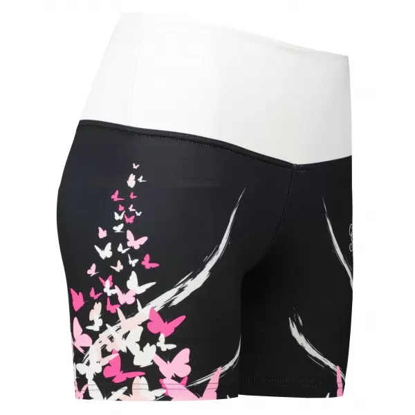  Kurze Premium-Leggings für Damen ALTISPORT VOJ/ALW022LEG03 SCHWARZ ROSA 
