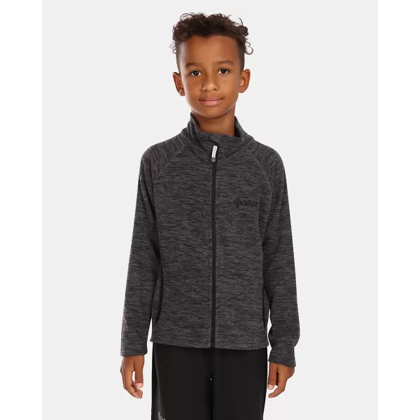  Fleece-Sweatshirt für Kinder KILPI ALACANT-J UJ0203KI DUNKELGRAU 