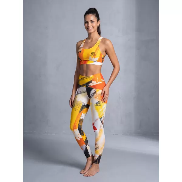  Lange Premium-Leggings für Damen ALTISPORT VOJ/ALW019LEG01 ORANGE 